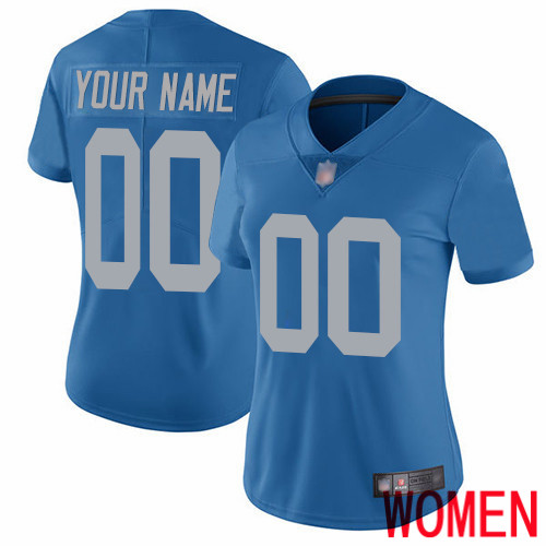 Limited Blue Women Alternate Jersey NFL Customized Football Detroit Lions Vapor Untouchable
